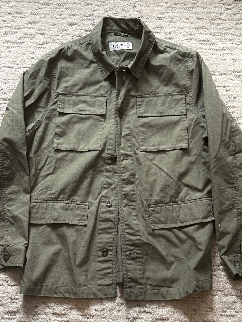Line of Trade Men's Olive Green Military/Field Jacket